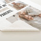 Moderne collage foto's en Happy Fathers Day Gift Sherpa Deken (3/4)