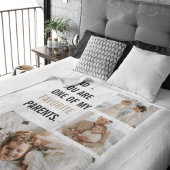 Moderne collage foto's en Happy Fathers Day Gift Sherpa Deken