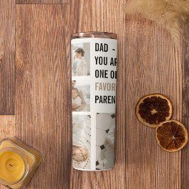Moderne collage foto's en Happy Fathers Day Gift Thermosbeker