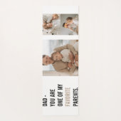 Moderne collage foto's en Happy Fathers Day Gift Yogamat (Achterkant)
