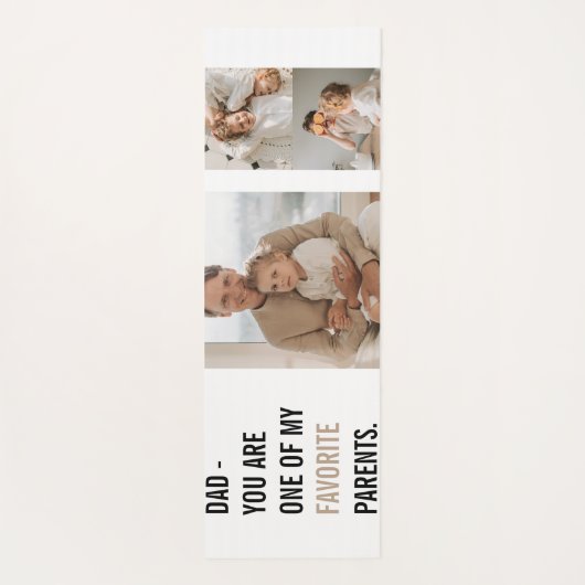 Moderne collage foto's en Happy Fathers Day Gift Yogamat (Achterkant)