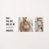 Moderne collage foto's en Happy Fathers Day Gift Yogamat (Voorkant (horizontaal))