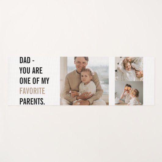 Moderne collage foto's en Happy Fathers Day Gift Yogamat (Voorkant (horizontaal))