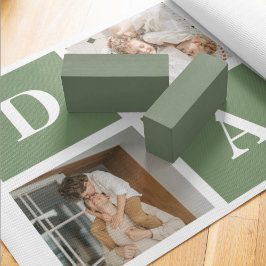 Moderne collage foto's en Happy Fathers Day Gift Yogamat