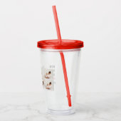 Moderne collage foto's en Happy Mothers Day Gift Acryl Drinkbeker (Links)