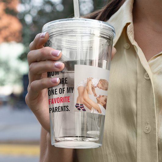 Moderne collage foto's en Happy Mothers Day Gift Acryl Drinkbeker