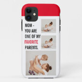 Moderne collage foto's en Happy Mothers Day Gift Case-Mate iPhone Case (Achterkant)