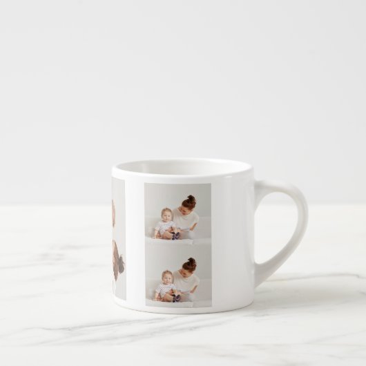 Moderne collage foto's en Happy Mothers Day Gift Espresso Kop (Rechts)