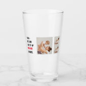 Moderne collage foto's en Happy Mothers Day Gift Glas (Voorkant)