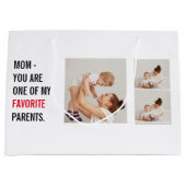 Moderne collage foto's en Happy Mothers Day Gift Groot Cadeauzakje (Voorkant)
