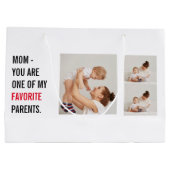 Moderne collage foto's en Happy Mothers Day Gift Groot Cadeauzakje (Achterkant)