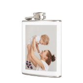 Moderne collage foto's en Happy Mothers Day Gift Heupfles (Links)