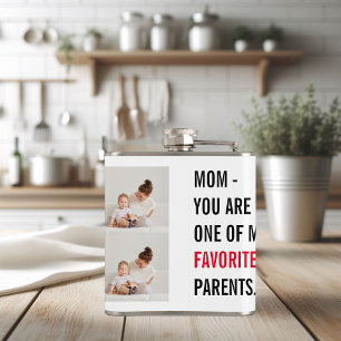Moderne collage foto's en Happy Mothers Day Gift Heupfles