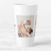 Moderne collage foto's en Happy Mothers Day Gift Latte Mok (Voorkant)