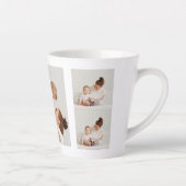 Moderne collage foto's en Happy Mothers Day Gift Latte Mok (Rechts)