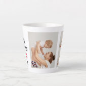 Moderne collage foto's en Happy Mothers Day Gift Latte Mok (Voorkant)