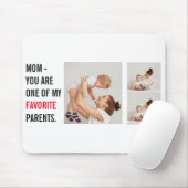 Moderne collage foto's en Happy Mothers Day Gift Muismat (Met muis)