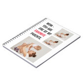 Moderne collage foto's en Happy Mothers Day Gift Notitieboek (Linkerzijde)