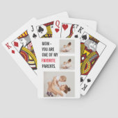Moderne collage foto's en Happy Mothers Day Gift Pokerkaarten (Achterkant)
