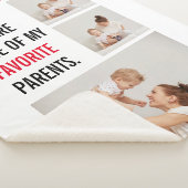 Moderne collage foto's en Happy Mothers Day Gift Sherpa Deken (3/4)