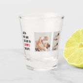 Moderne collage foto's en Happy Mothers Day Gift Shot Glas (Voorkant)