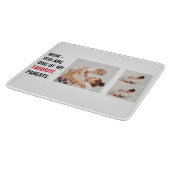 Moderne collage foto's en Happy Mothers Day Gift Snijplank (Hoek)