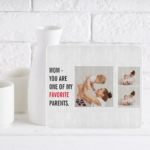 Moderne collage foto's en Happy Mothers Day Gift Snijplank