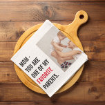 Moderne collage foto's en Happy Mothers Day Gift Theedoek<br><div class="desc">Moderne Collage Photo & Text Happy Mothers Day Gift. Beste persoonlijke cadeautjes voor Moederdag,  vrouwendag of mam. Verrassend mam met een cadeau dat net zo geweldig is als zij.</div>