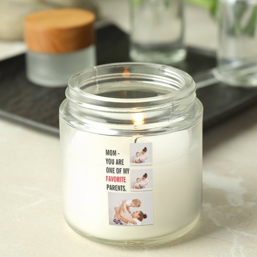 Moderne collage foto's en Happy Mothers Day Gift Vierkante Sticker