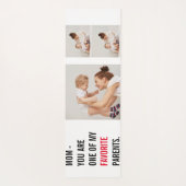 Moderne collage foto's en Happy Mothers Day Gift Yogamat (Achterkant)