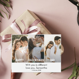 Moderne collage foto's en Happy Valentines Day