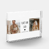 Moderne collage foto's en liefde van je vader Gift (Links)