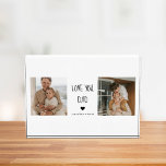 Moderne collage foto's en liefde van je vader Gift<br><div class="desc">Een cadeau van 'Love You Dad' is een cadeau dat je liefde en waardering voor je vader uitdrukt. Dit kan vele vormen aannemen,  van sentimentele keepsakes tot praktische zaken die hij zal gebruiken en waarderen.</div>