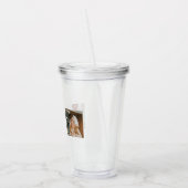 Moderne collage foto's en liefde van je vader Gift Acryl Drinkbeker (Links)