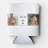 Moderne collage foto's en liefde van je vader Gift Blikjeskoeler (Voorkant)