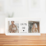 Moderne collage foto's en liefde van je vader Gift Houten Kist Print<br><div class="desc">Een cadeau van 'Love You Dad' is een cadeau dat je liefde en waardering voor je vader uitdrukt. Dit kan vele vormen aannemen,  van sentimentele keepsakes tot praktische zaken die hij zal gebruiken en waarderen.</div>