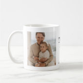 Moderne collage foto's en liefde van je vader Gift Koffiemok (Links)