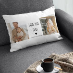 Moderne collage foto's en liefde van je vader Gift Kussen<br><div class="desc">Een cadeau van 'Love You Dad' is een cadeau dat je liefde en waardering voor je vader uitdrukt. Dit kan vele vormen aannemen,  van sentimentele keepsakes tot praktische zaken die hij zal gebruiken en waarderen.</div>