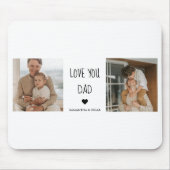 Moderne collage foto's en liefde van je vader Gift Muismat (Voorkant)