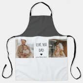 Moderne collage foto's en liefde van je vader Gift Schort (Voorkant)