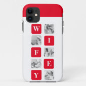 Moderne collage foto's en rode cadeautjes voor lie Case-Mate iPhone case (Achterkant)