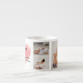 Moderne collage foto's en rode hartritme espresso kop (Voorkant)