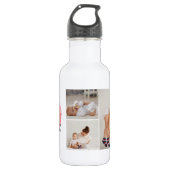 Moderne collage foto's en rode hartritme waterfles  (Voorkant)