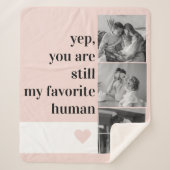 Moderne collage foto's en roemrijke prijsopgave sherpa deken (Voorkant)