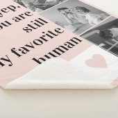 Moderne collage foto's en roemrijke prijsopgave sherpa deken (3/4)