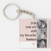 Moderne collage foto's en roemrijke prijsopgave sleutelhanger (voorkant)