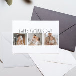 Moderne collage foto's & Happy Fathers Day Best Gi Briefkaart<br><div class="desc">Een moderne collage foto kan een perfect cadeau voor Vaderdag zijn. Dit unieke en creatieve cadeauidee impliceert het combineren van verschillende foto's van jou en je vader en het organiseren van deze foto's op een visueel aantrekkelijke manier. Het is een uitstekende manier om je vaders leven te vieren en de...</div>