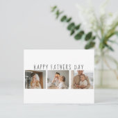 Moderne collage foto's & Happy Fathers Day Best Gi Briefkaart (Staand voorkant)