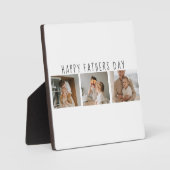 Moderne collage foto's & Happy Fathers Day Best Gi Fotoplaat (Voorkant)