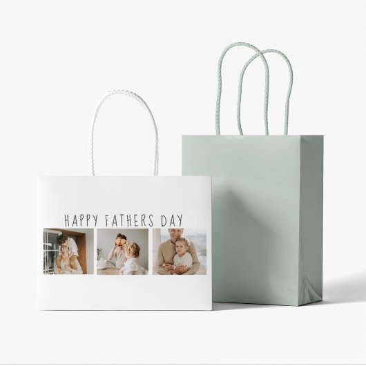 Moderne collage foto's & Happy Fathers Day Best Gi Groot Cadeauzakje